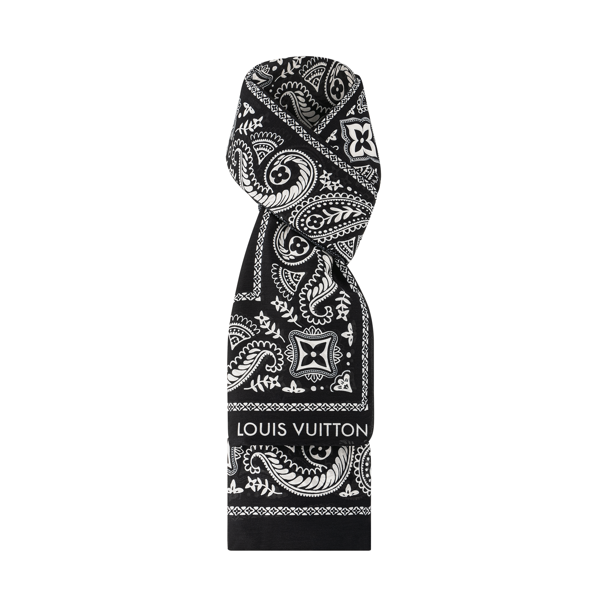Paisley Stole - Luxury S00 Black | LOUIS VUITTON